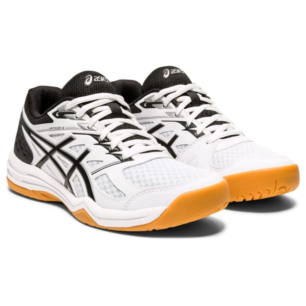 ASICS Upcourt 4 Women's Volleyball Shoes White/Black US 9.5
